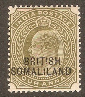 Somaliland Protectorate 1903 4a Olive. SG29.